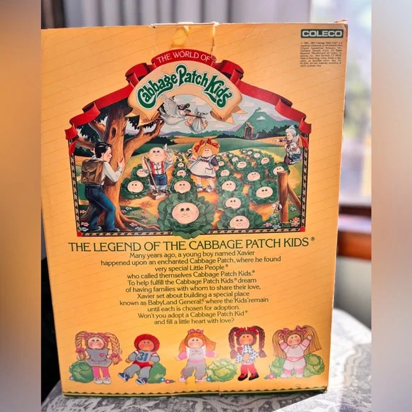 The Official Cabbage Patch Doll in Pink Outfit, holding purple crayon - Picture 3 of 6